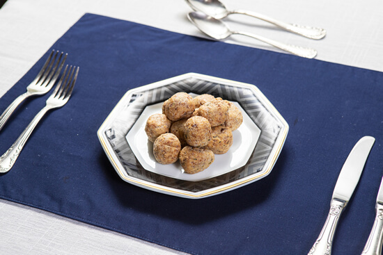 Bolinho de Aipim e Linguiça